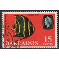 Barbados 1966 Marine Life 15c Black Greenish Yl...