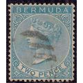 Bermuda 1883 - 04 QV 2d Blue used SG 25 ( F1120 )