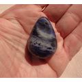 A Sodalite Tear Drop Pendant 38mm 1.5 x 1 Inch ...