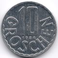 Austria : 10 Groschen 1984