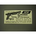 1952 Crosman Pistol Ad - New Crossman Pistol for Christmas