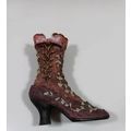 4 inch minature collectable rose high top shoe ...