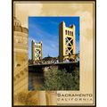 Sacramento California Laser Engraved Wood Pictu...