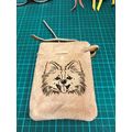 dog treat reusable leather pouch bag, perfect f...