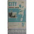 1967 programme Manchester City v. Sheffield United