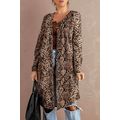 Snake Print Long Cardigan