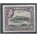 Antigua 1953 SG125 5c Black & Slate-Purple Fine...