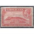 Gibratlar 1931 SG110a 1d Scarlet Perf 13.5x14 M...