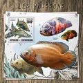CENTRAL AFRICA 2016 SHEET MNH FISHES POISSONS P...