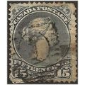 Canada 1868 SG61c 15c Dull Grey-Purple Good++ U...