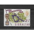 Gibraltar.SG188 2 1/1d Violet,Yellow-Green,Lake...