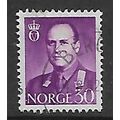 NORWAY 1958 KING OLAV V 30 ORE VIOLET SG 473 FI...