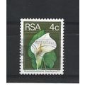 SouthAfrica.SG351 4c Arum Lily.Paper Unchecked....