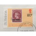 St Helena 1979 Rowland Hill 20p 1863 1d on 6d U...