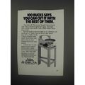 1990 Delta 18" Electronic Variable Speed Scroll Saw Ad - 100 bucks says you can