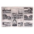 multiview, WIEN, AUSTRIA used vintage postcard ...