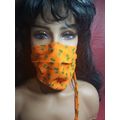 Cloth Face Mask w/ Copper/Silver Filters-Sunflower