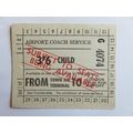 London Transport Airport Coach Service Ticket #2