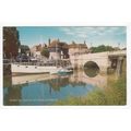 Barbican and River Stour Sandwich Postcard Kent...