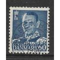 DENMARK 1948 KING FREDERICK IX 60 ORE BLUE SG 3...