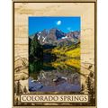 Colorado Springs Laser Engraved Wood Picture Fr...