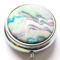 Glitter Pill Box Blue, White, Grey & Purple Swi...