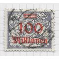 DANZIG 1923 SURCHARGES HYPERINFLATION Mi 174 10...