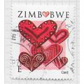 ZIMBABWE 2008 VALENTINES DAY HEARTS DECORATED C...