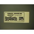 1961 Breathless Play Ad - Powerful, shocking and realistic