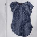 Kids Can't Miss Girls Blue/White Stripe Short S...