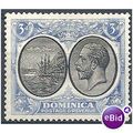 Dominica 1923 SG79 3d Black & Ultramarine Mount...