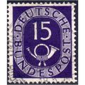 Germany 1951 Sg 1051 15pf violet fine used (U102)