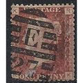 1858 SG43 1d Red Plate 135 Good/Fine Used Check...