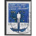 FRA 2003 50c 'HUMAN RIGHTS CHARTER' FINE USED (...
