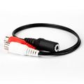 6 in. - 3.5mm Female to 2-RCA Female Jack Stere...