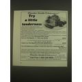 1985 Omaha Steaks Ad - Try tenderness