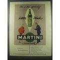 1954 Martini Vermouth Ad - For a dry aperitif b...
