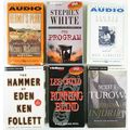 Lot of 6 Cassette Audio Books, Follett, Turow, ...