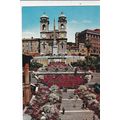 Rome Piazza di Spagna Italy Postcard unused VGC