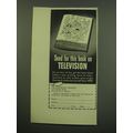 1949 Magnavox Television Ad - Send for this book on Television