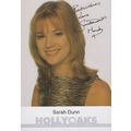 Sarah Dunn Hollyoaks Vintage Hand Signed Offici...