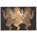 Lord Ganesh Postcard posted 1991 mark on face