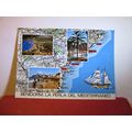 multiview, MAP, BENIDORM, SPAIN used postcard 1...