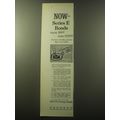 1960 U.S. Savings Bonds Advertisement - Now - Series E Bonds