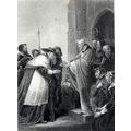 CARDINAL WOLSEY ENTERING THE ABBEY OF LEICESTER...