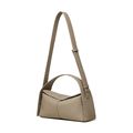 Women Genuine Leather Handbag Grey