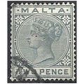 Malta 1885 SG23 2d Grey Very Fine Used ..