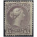 Canada 1868 SG61c 15c Dull Grey-Purple Mounted ...