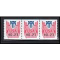 CVP33 23c Shield Very Fine MNH Strip of 3 PA5315