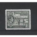 Turks&Caicos.SG202a 1s Raking Salt (Grey-Olive)...